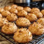 Two-Ingredient Coconut Macaroons fresh from oven